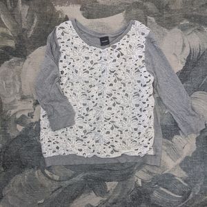 ❌SOLD❌Wallpapher lace front sweater